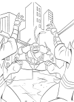 Ninja Turtle coloring page