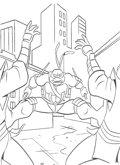 Ninja Turtle coloring page