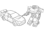 Coloriage Transformers voiture