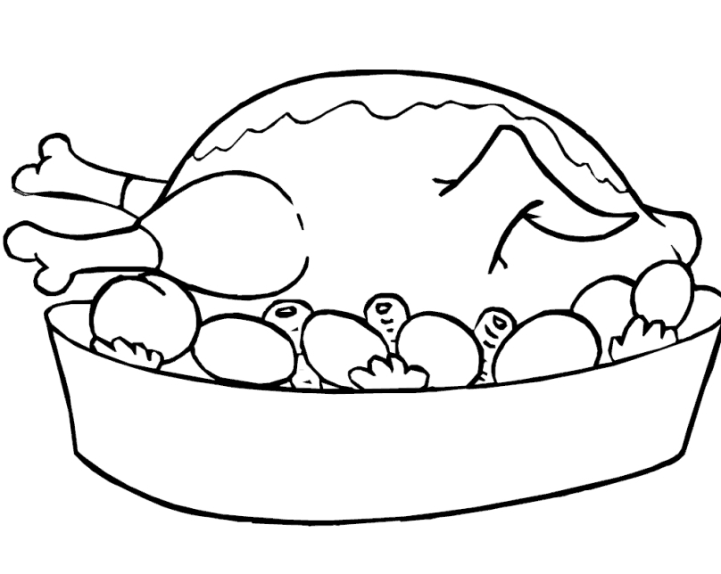 Christmas Meat coloring page