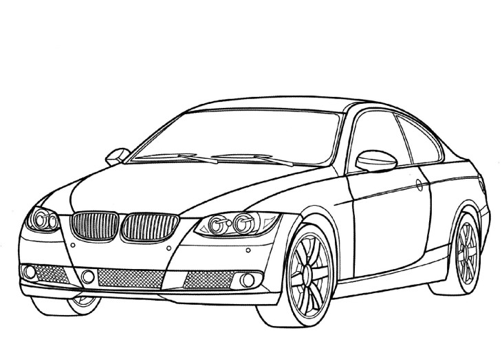 Coloriage voiture BMW