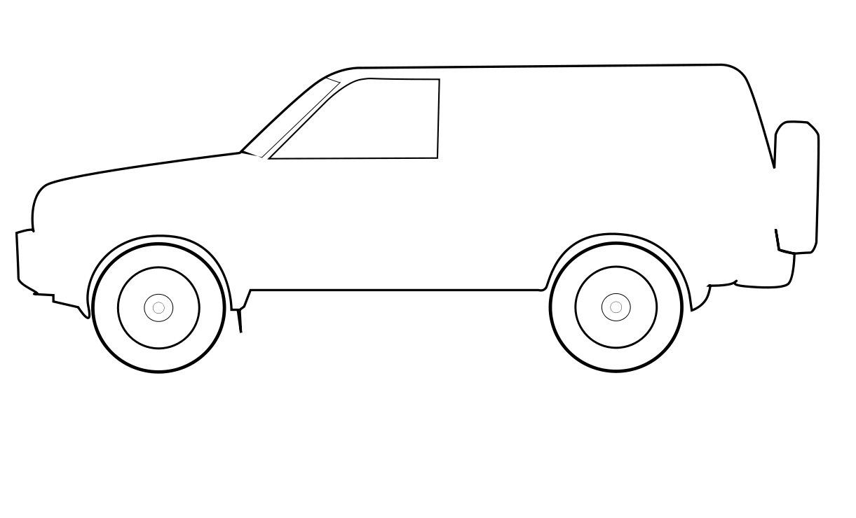 Easy Car coloring page