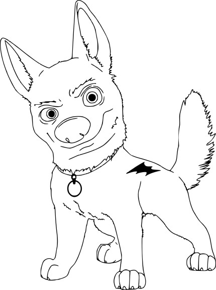 Coloriage Volt le chien