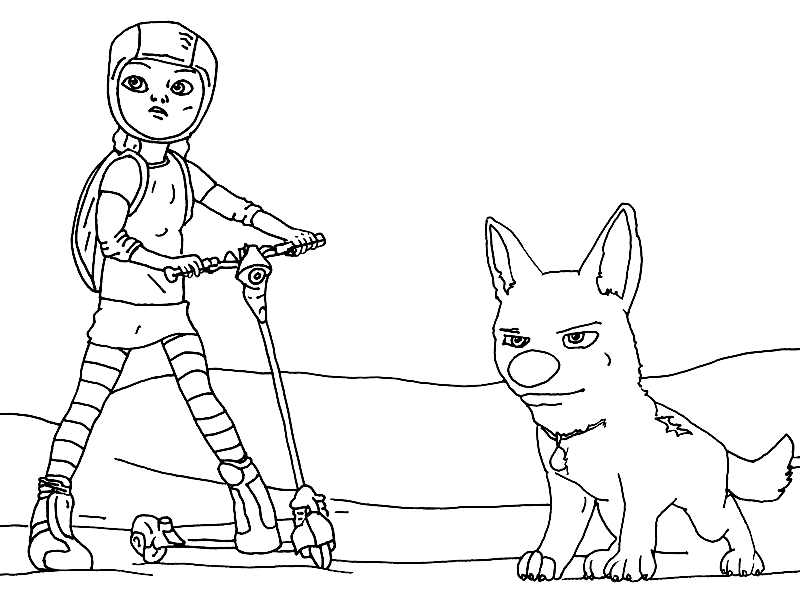 Volt And Penny coloring page