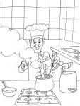 Free Kitchen coloring page