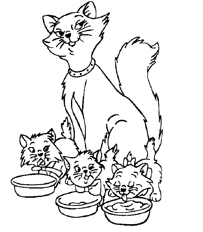 Aristochats Disney coloring page