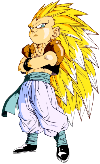 Disegno di Gotenks Super Saiyen 3 da colorare