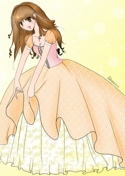 Disegno di Principessa Manga da colorare 2