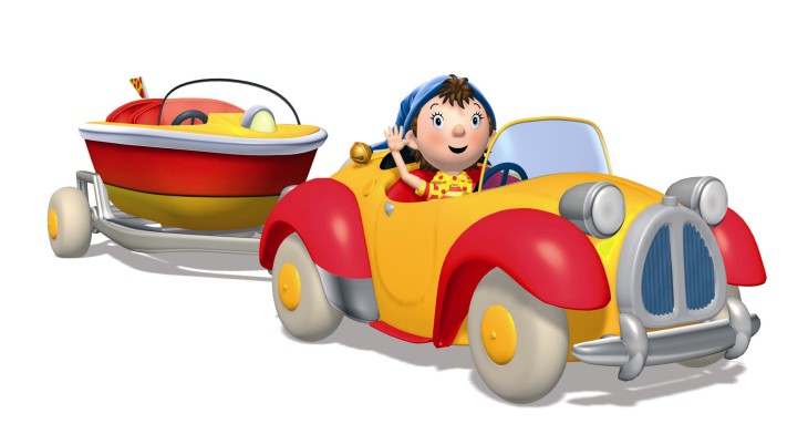 Disegno di Noddy in auto da colorare