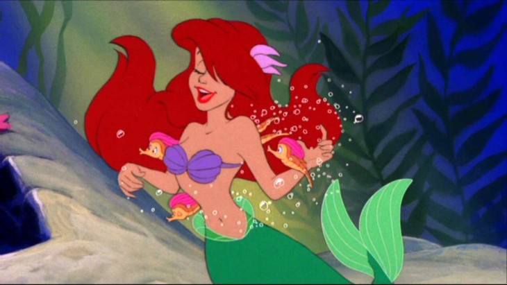 The Little Mermaid Is Wearing Her Hair