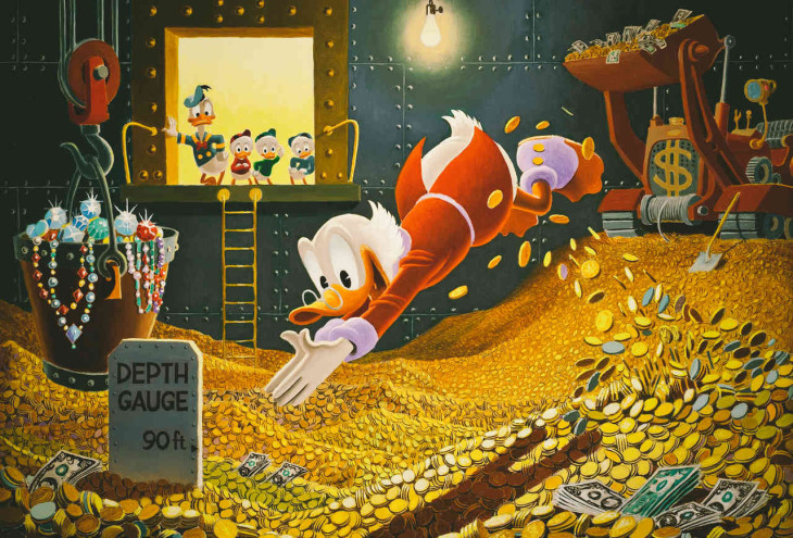 Scrooge With His Money