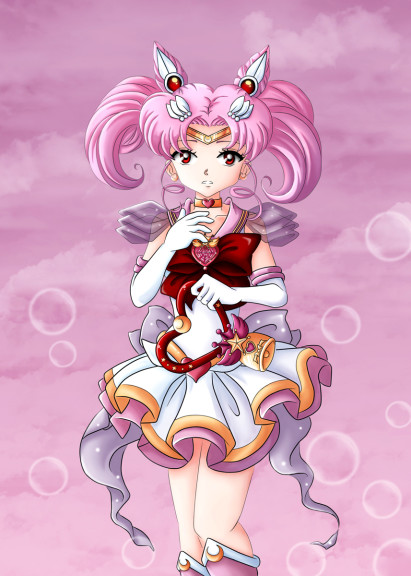 Disegno di Sailor Chibi Moon da colorare