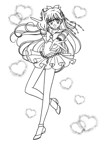 Sailor Moon Power coloring page