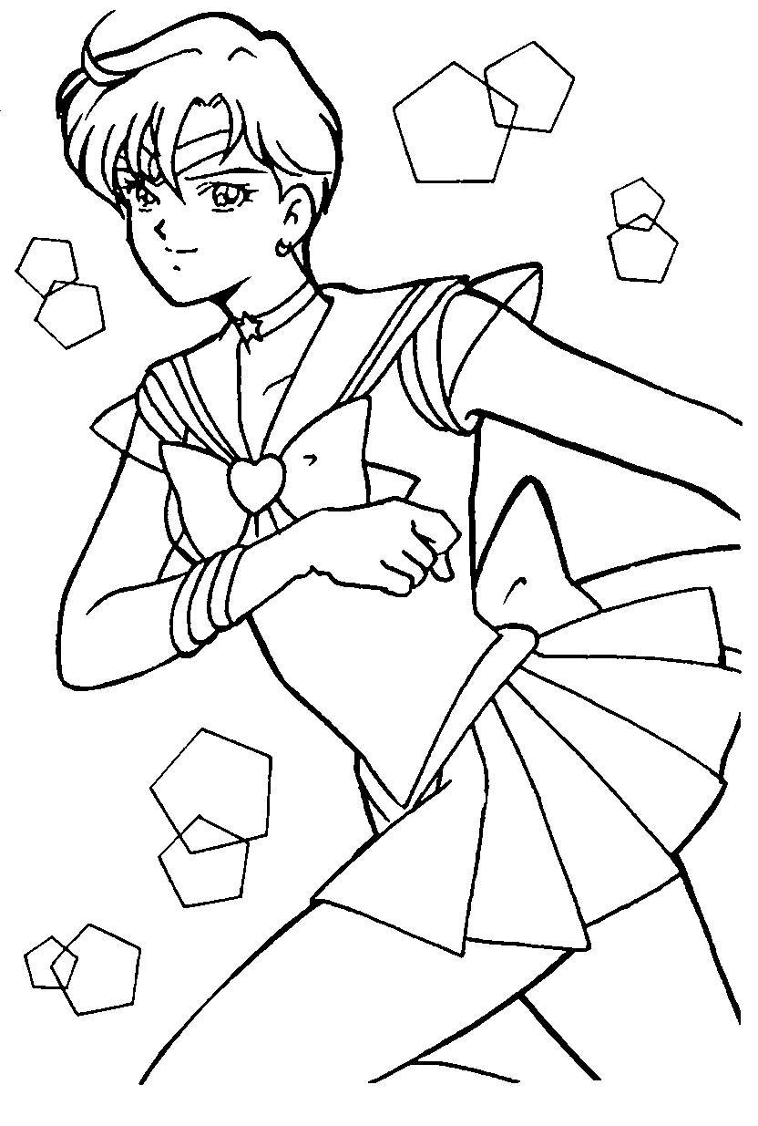 Disegno di Sailor Uranus Gratis da colorare