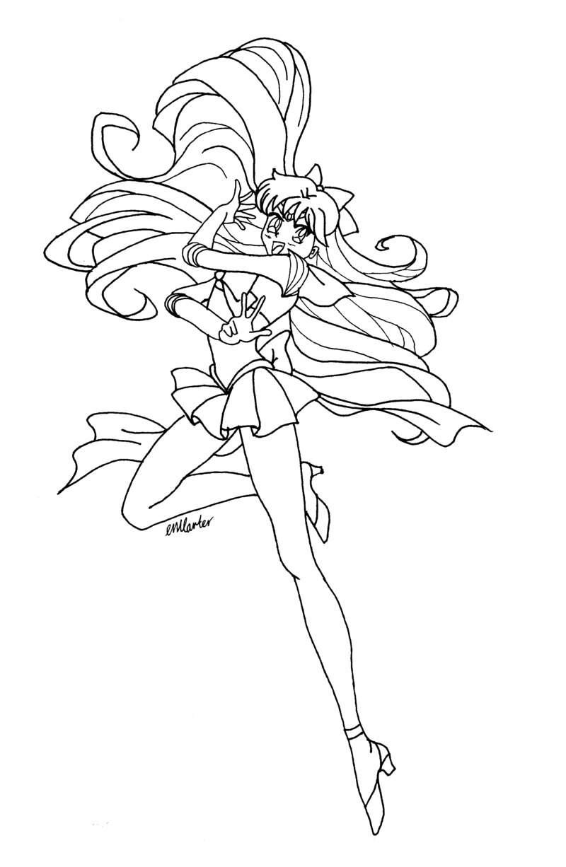 Sailor Venus Free coloring page