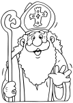 Free Saint Nicolas coloring page