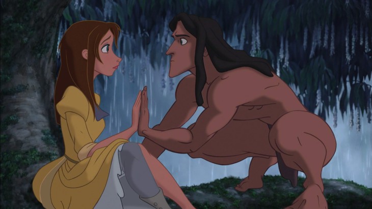 Disegno di Tarzan e Jane da colorare