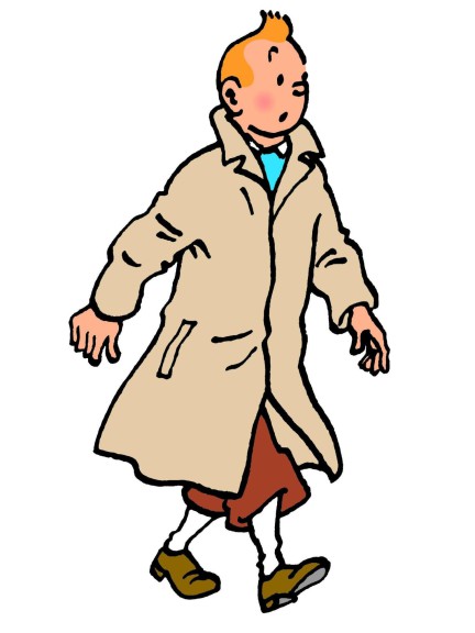 Disegno di Tintin da colorare