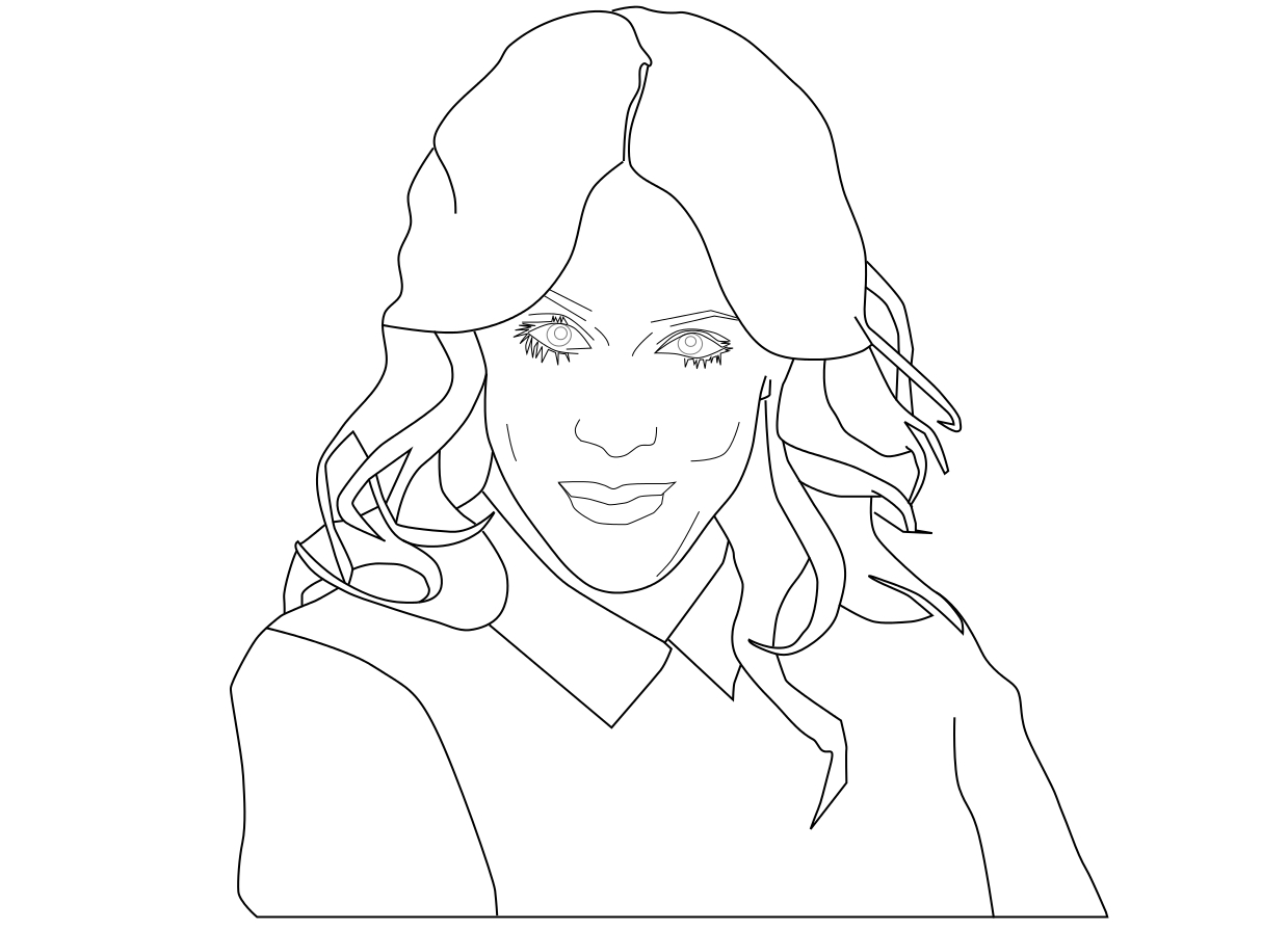 Violetta Free coloring page