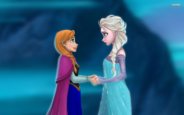 Disegno di Anna ed Elsa da colorare