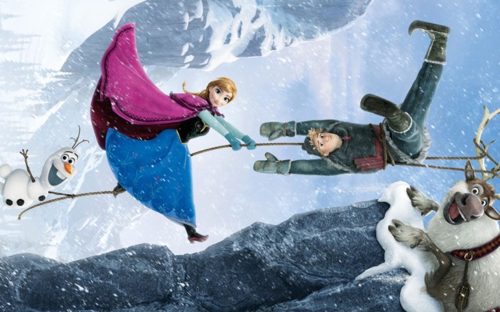 Disegno di Anna e Kristoff di Frozen da colorare