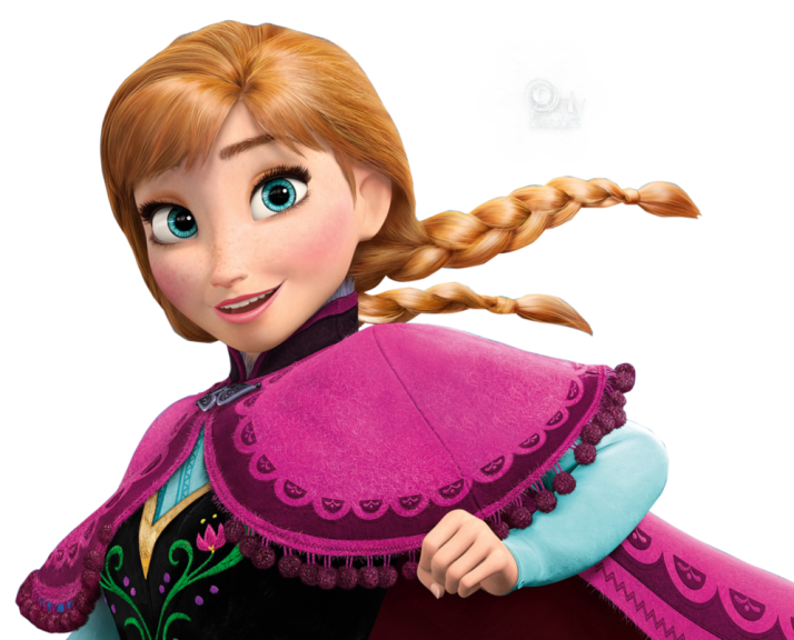 Disegno di Anna di Frozen da colorare