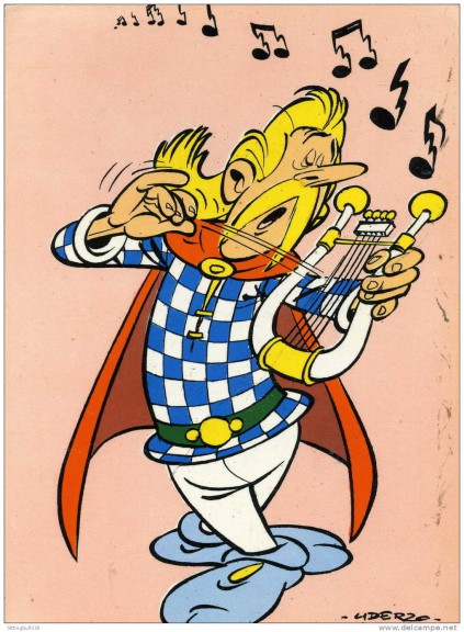 Disegno di Assurancetourix Da Asterix da colorare