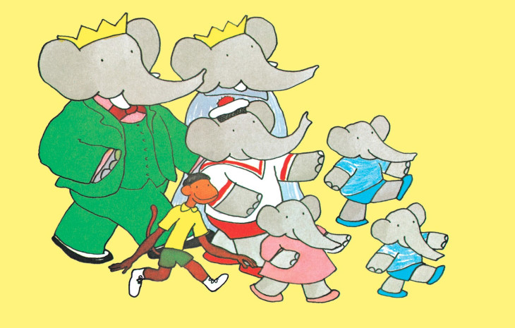 Disegno di Elefante Babar da colorare