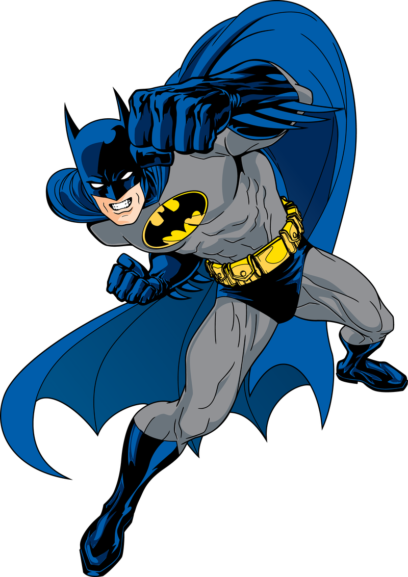 Coloriage Batman en action à imprimer