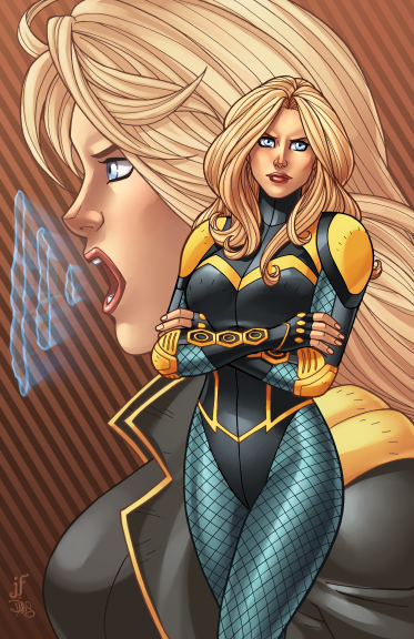 Disegno di Supereroe Black Canary da colorare