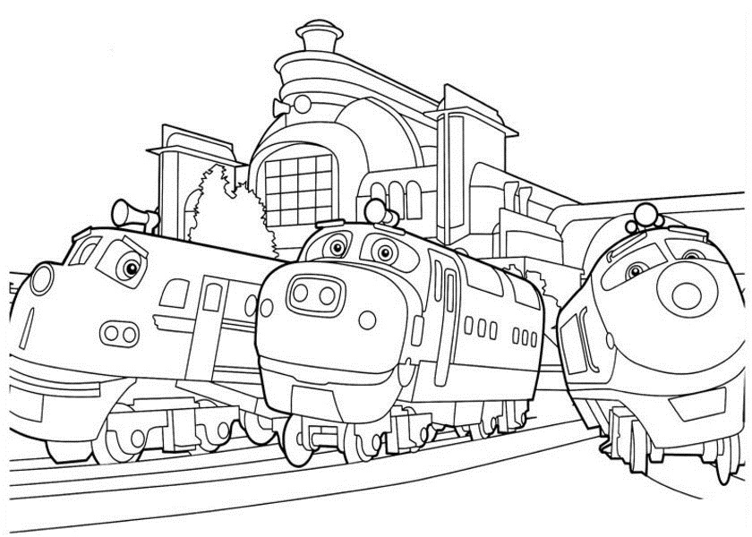 Free Chuggington coloring page