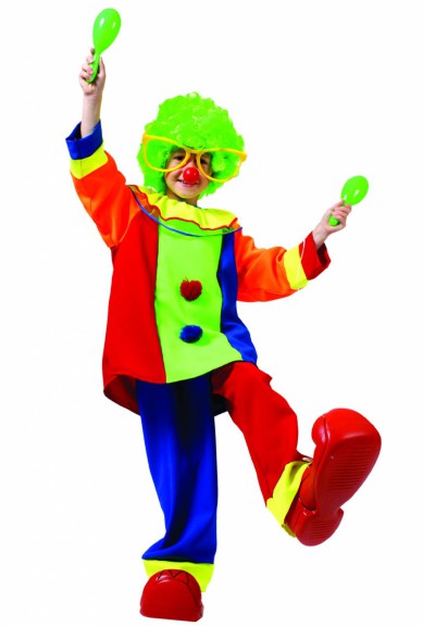 Disegno di Clown di Carnevale da colorare