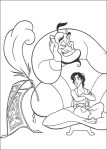 Aladdin And The Disney Genie coloring page