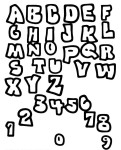 Alphabets coloring page