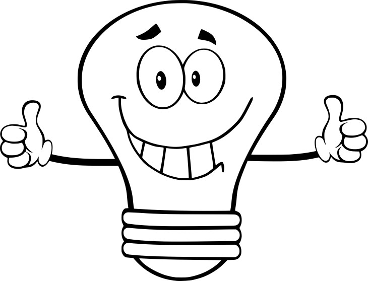 Bulb coloring page