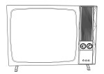 Coloriage ancienne television