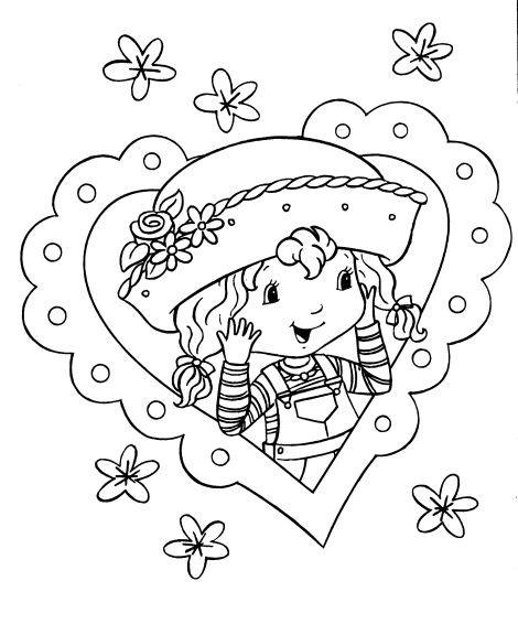 Angelica Strawberry Shortcake coloring page