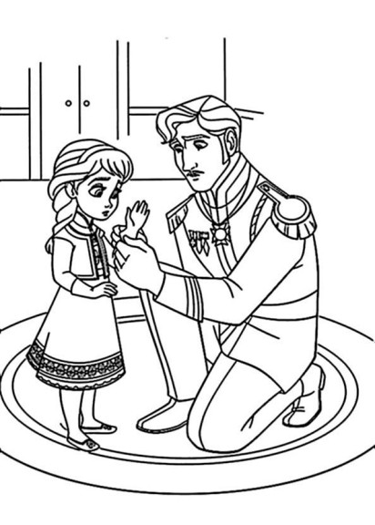 Anna Little Disney coloring page