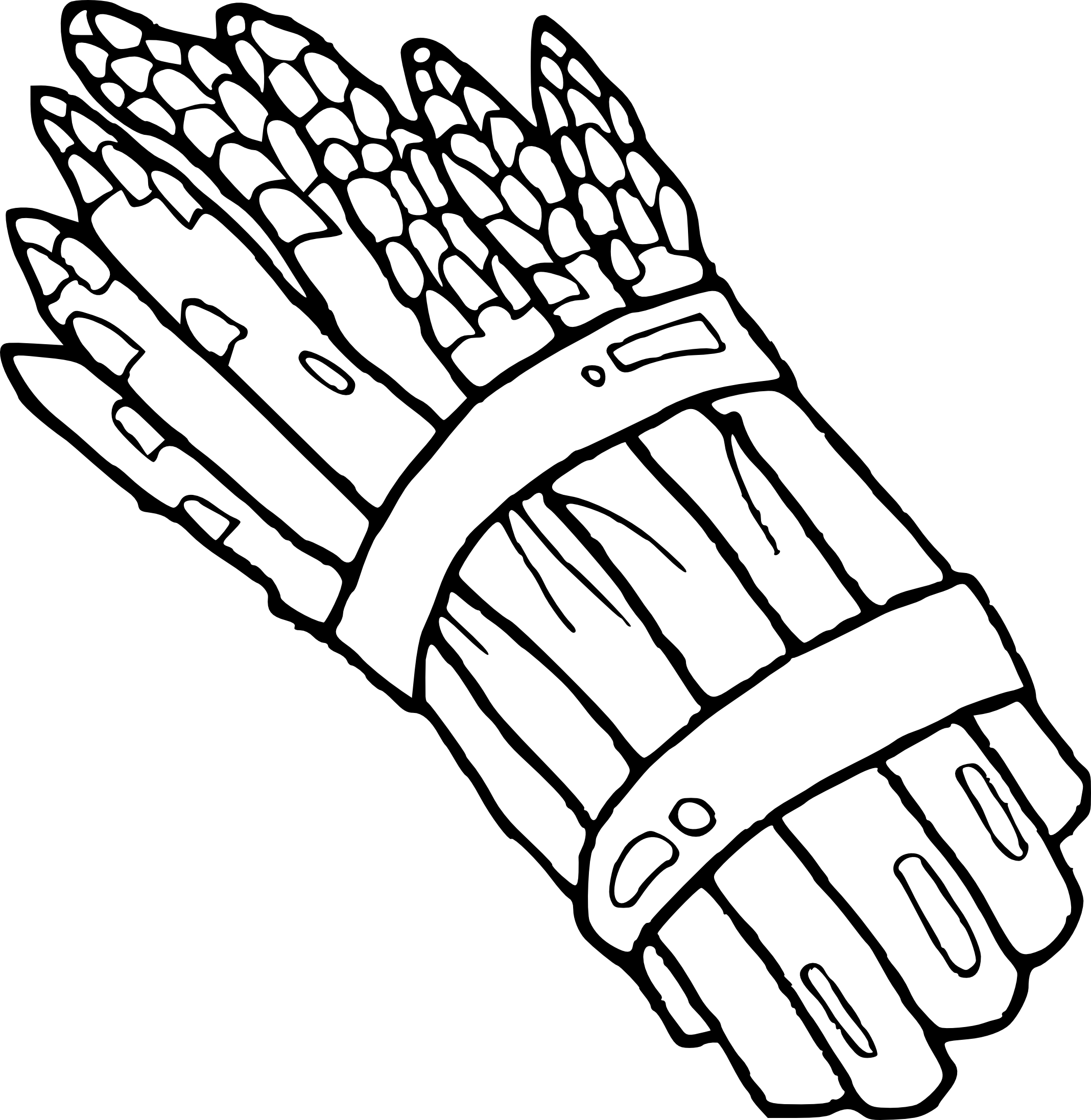 Asparagus coloring page 2