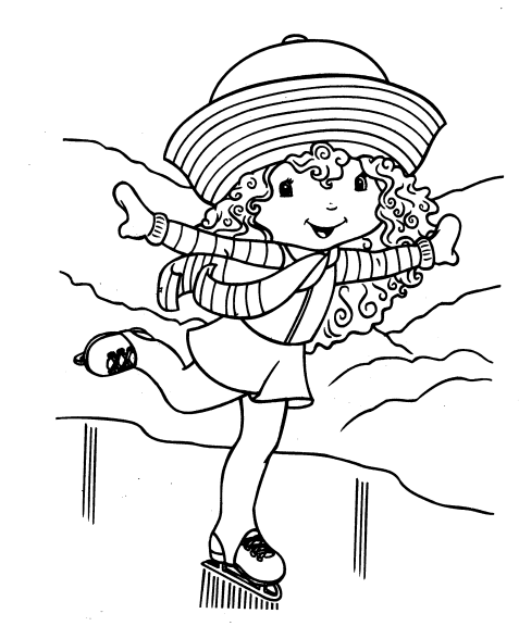 Strawberry Shortcake Baba Hortensia coloring page