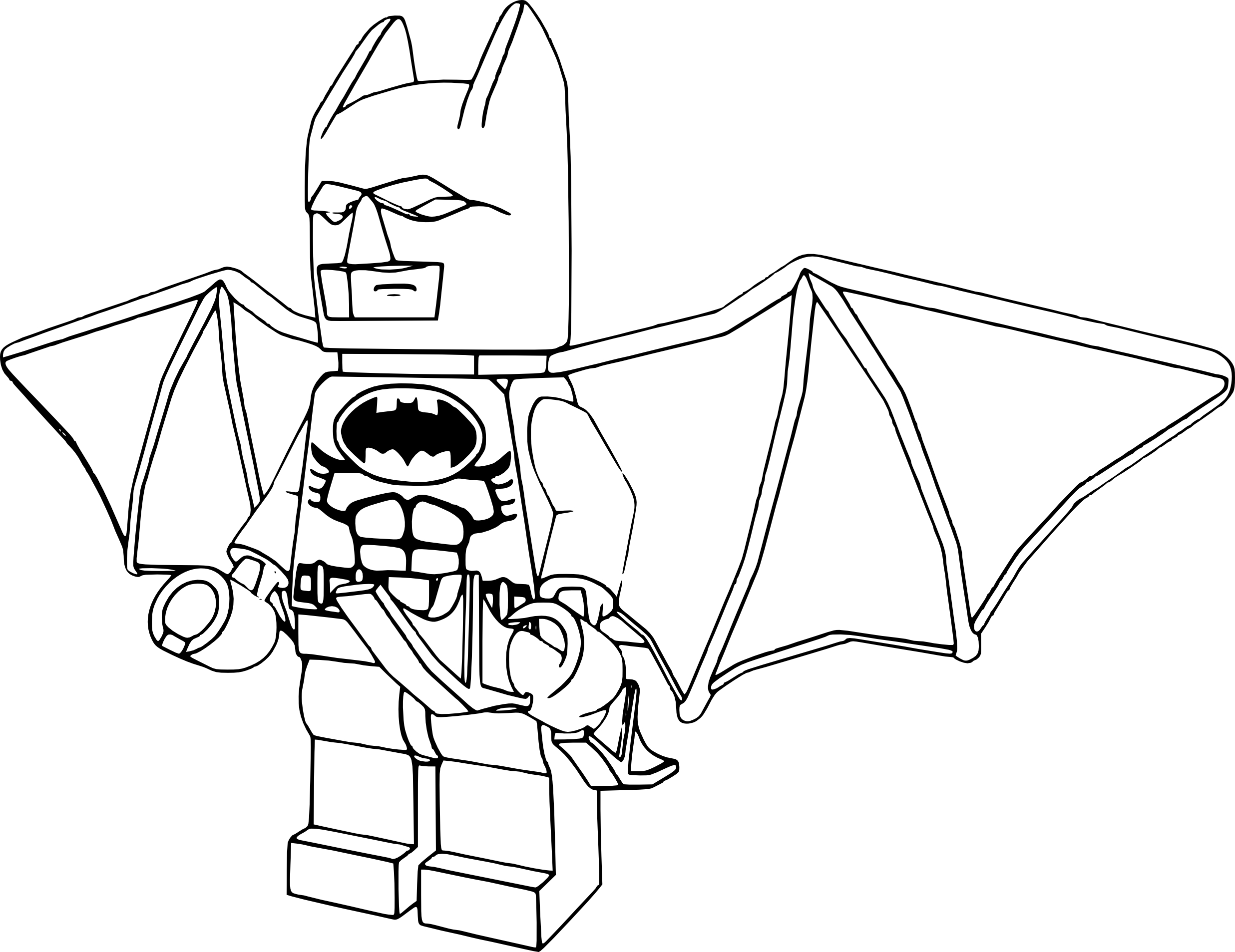 Disegno di Batman Lego da colorare