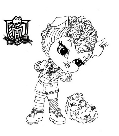 Monster High Baby coloring page