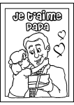 Coloriage bonne fete papa