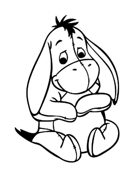 Eeyore coloring page