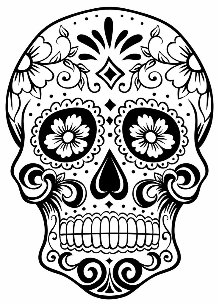 Calaveras coloring page