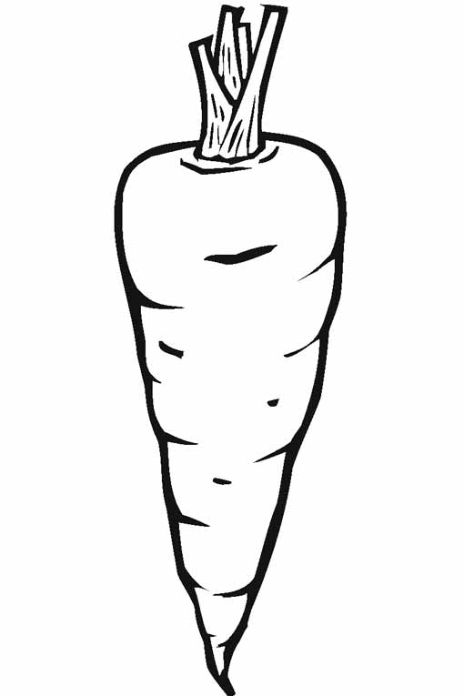 Free Carrot coloring page