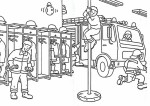 Fire Station coloring page