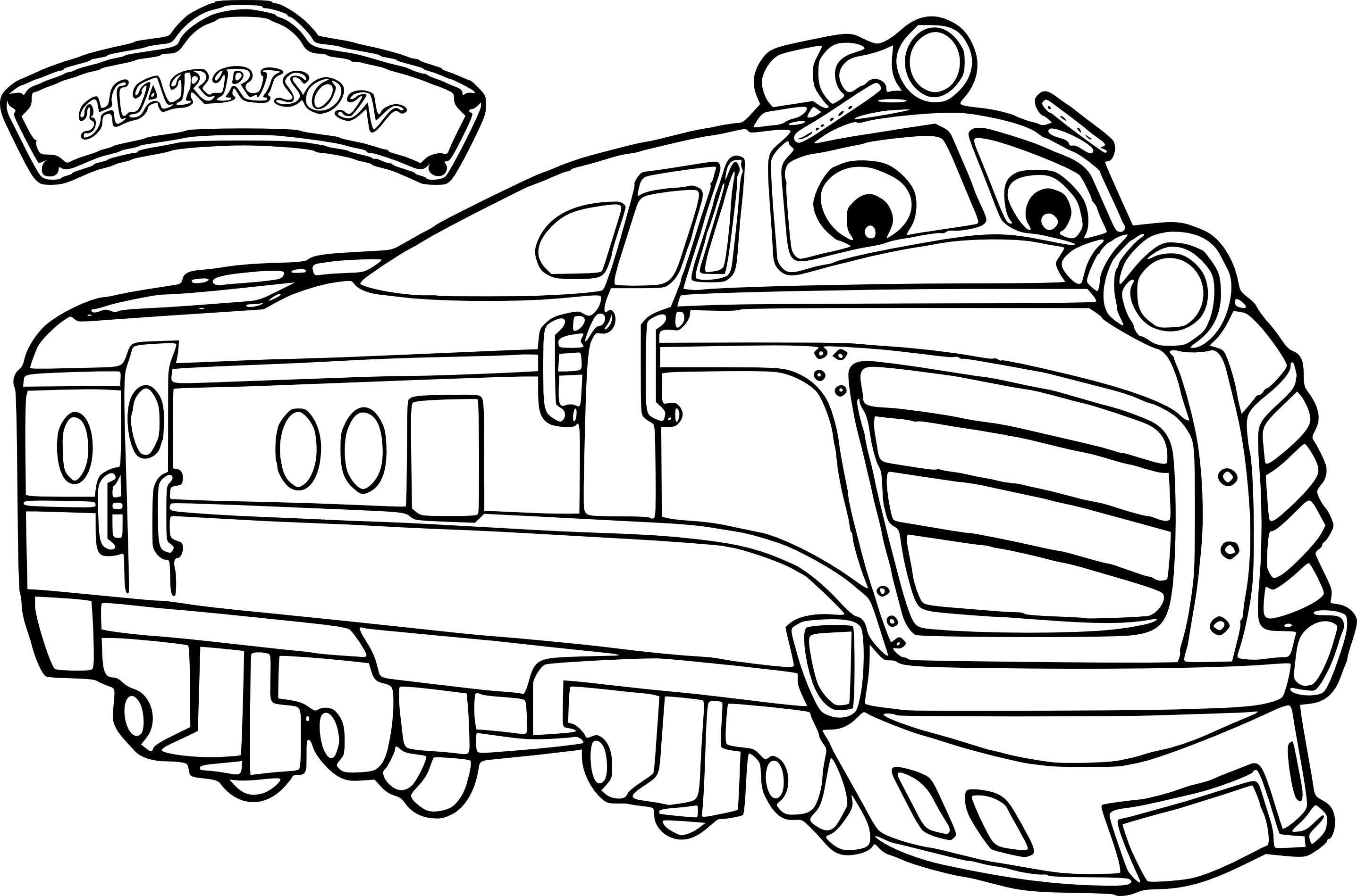 Disegno di Chuggington Harrison da colorare