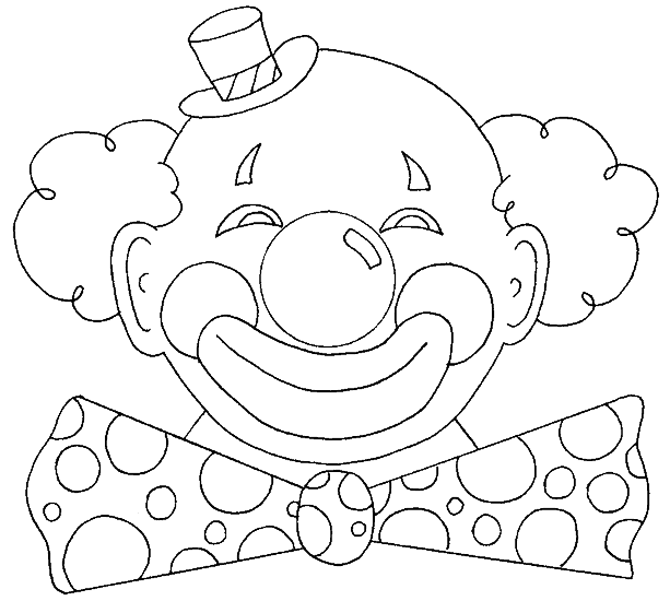 Coloriage clown carnaval
