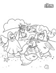 Club Penguin coloring page